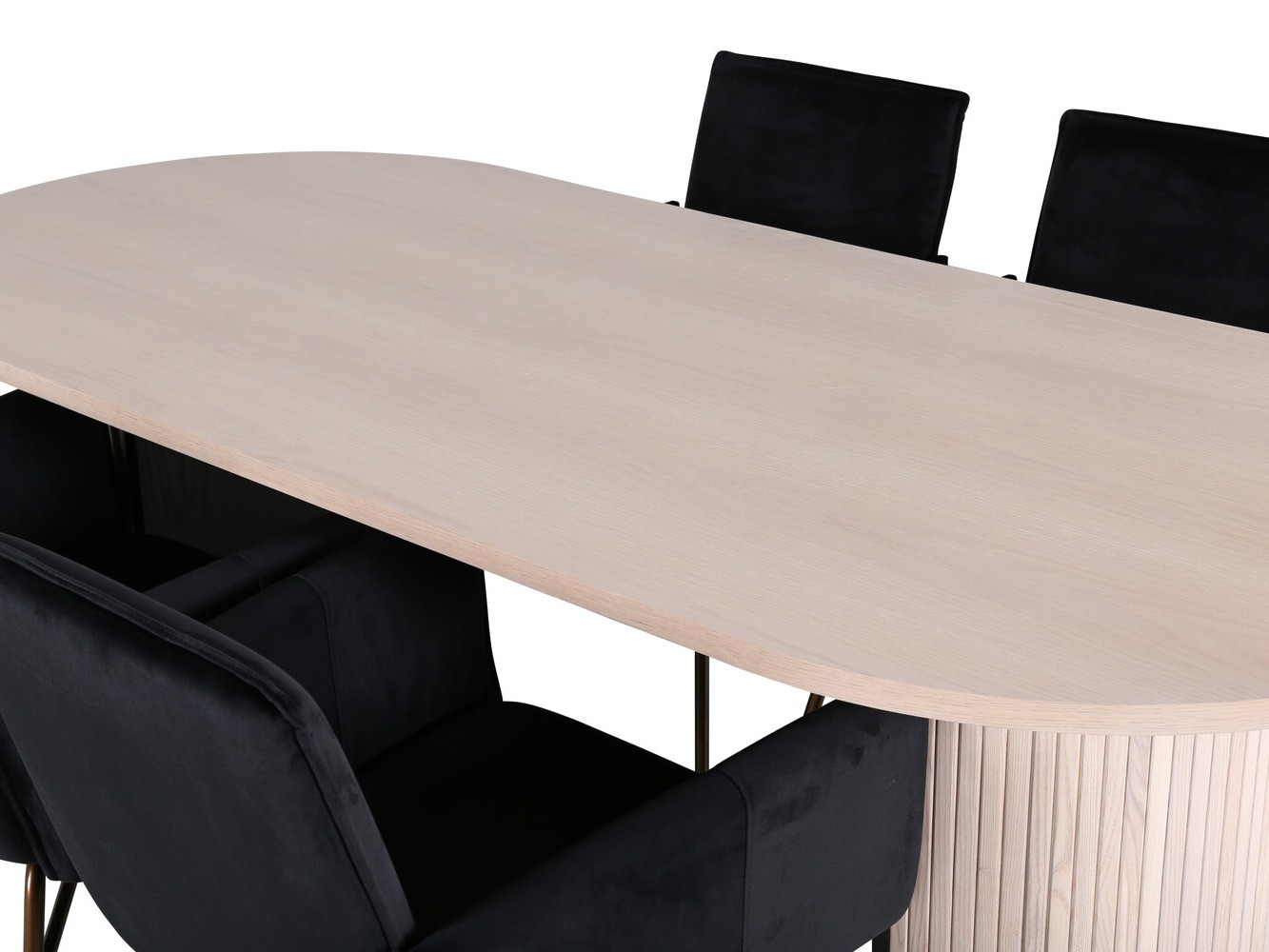 Salle à manger complète Dallas 2751 (Noir + Cuivre)
