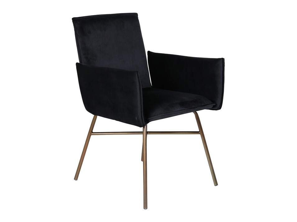 Salle à manger complète Dallas 2751 (Noir + Cuivre)