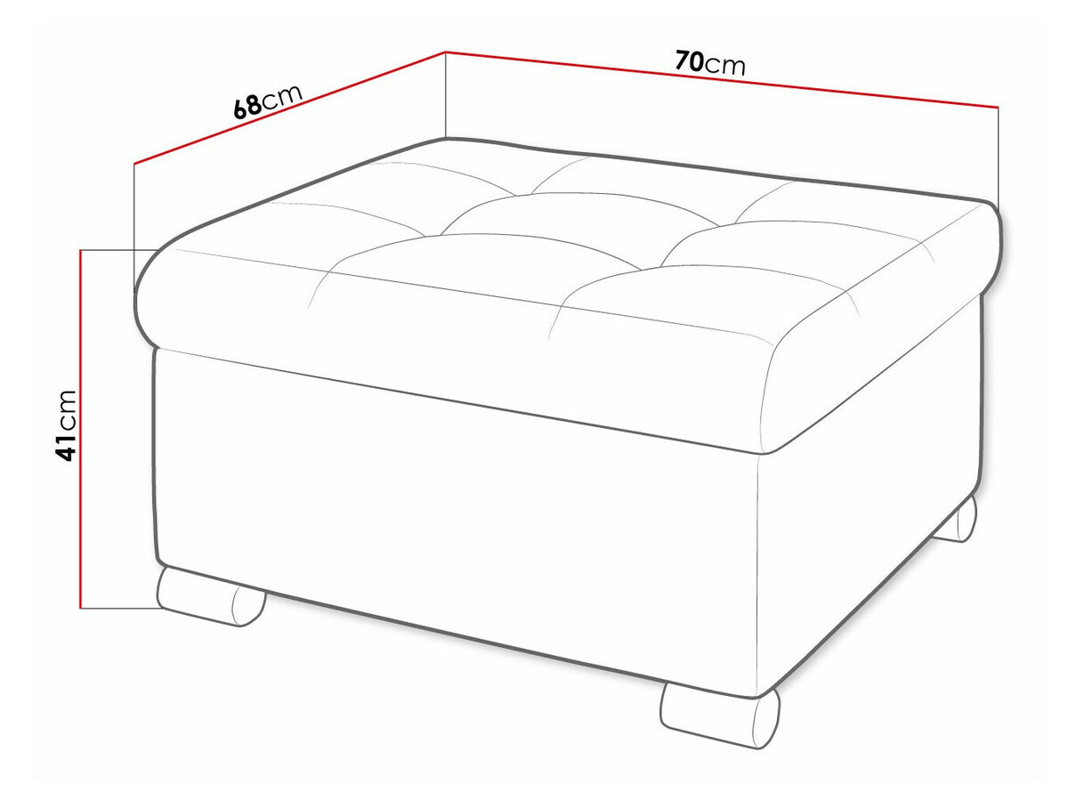 Pouf Comfivo 115 (Uttario Velvet 2951)