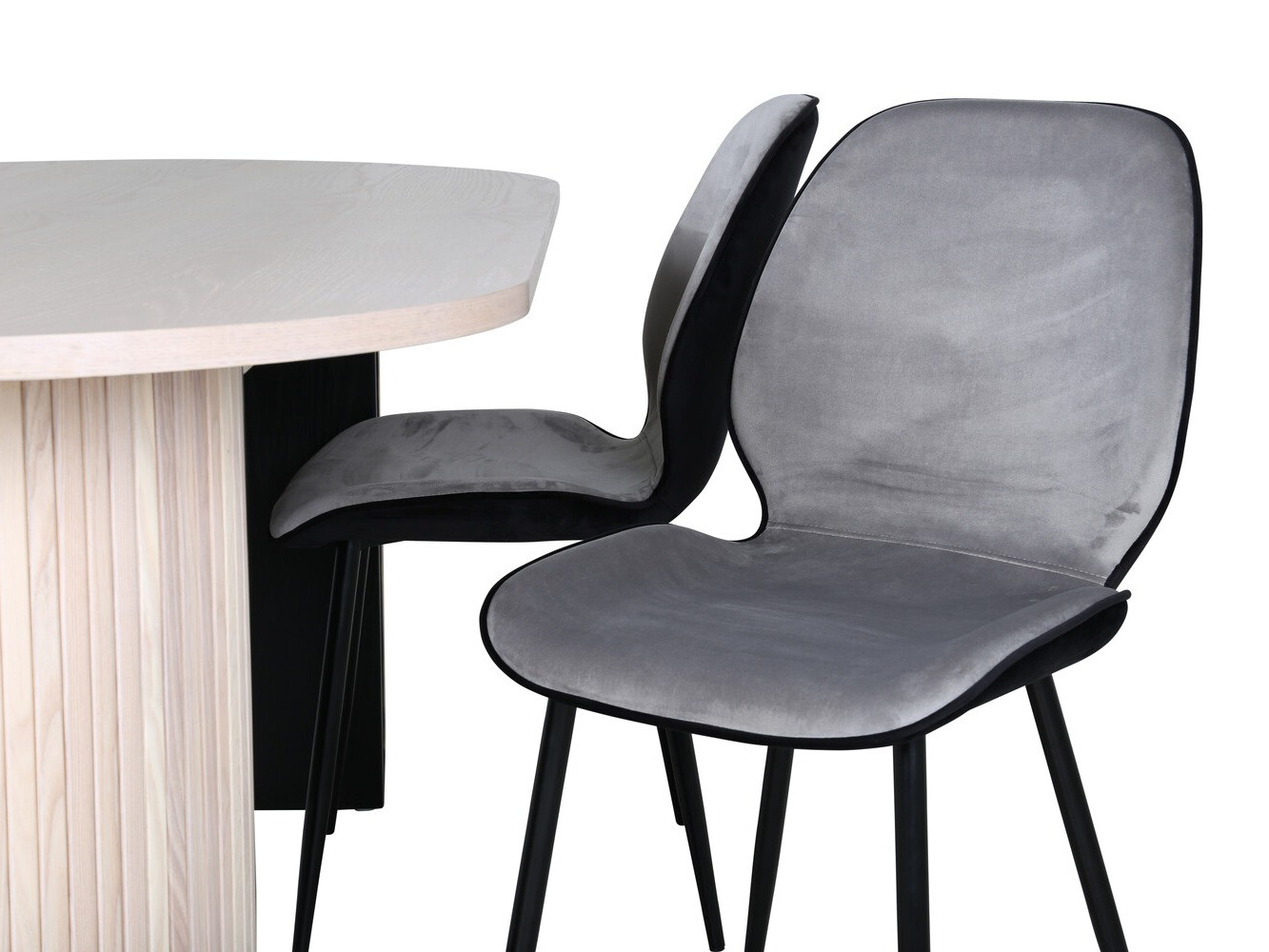 Salle à manger complète Dallas 2763 (Brun clair + Noir)