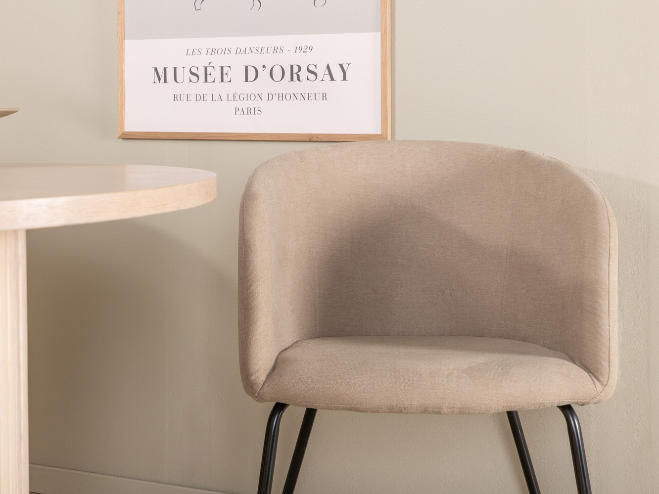 Salle à manger complète Dallas 2767 (Beige + Noir)