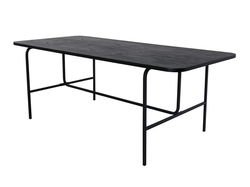 Salle à manger complète Dallas 2794 (Gris + Noir)
