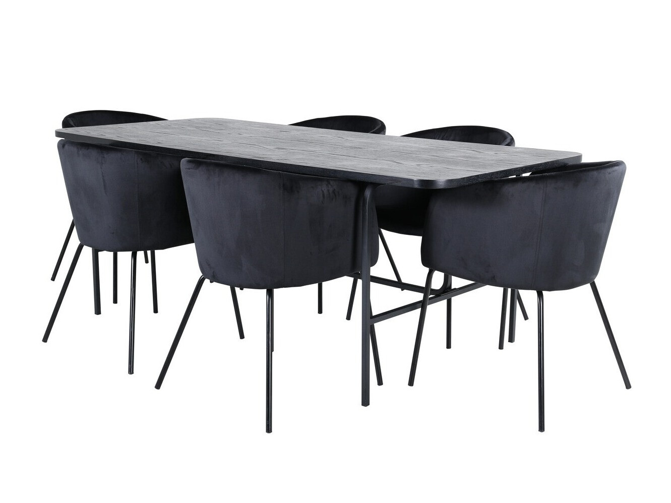 Salle à manger complète Dallas 2794 (Noir)