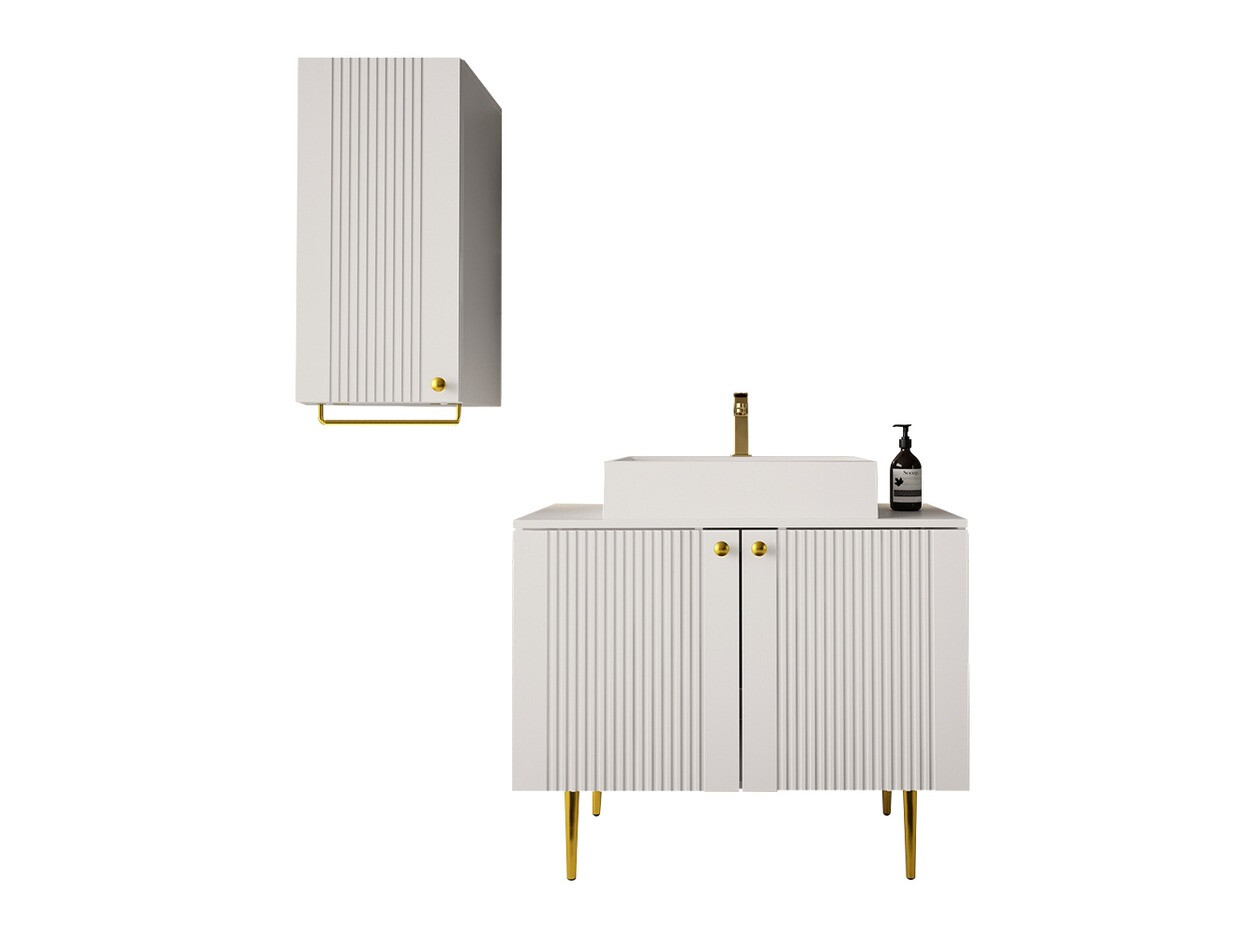 Ensemble de salle de bain Merced P106 (Blanc)