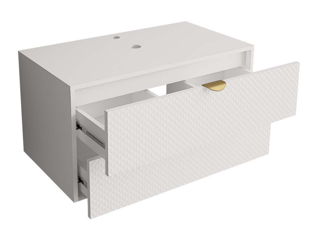 Armoire de salle de bains murale pour lavabo Matrix (Noir)