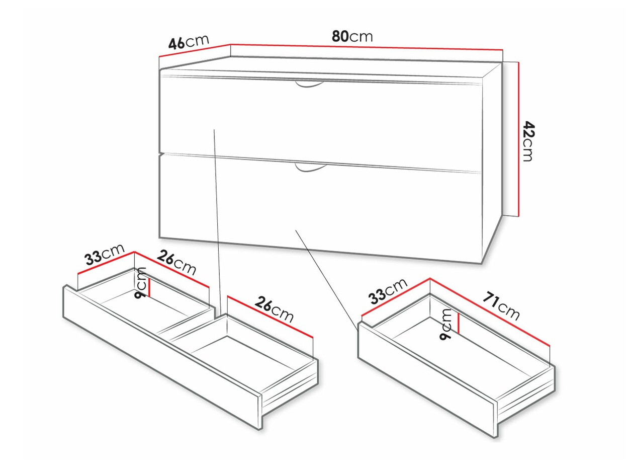 Armoire de salle de bains murale pour lavabo Matrix (Noir)
