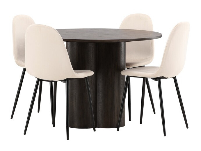 Salle à manger complète Dallas 3750 (Crème)