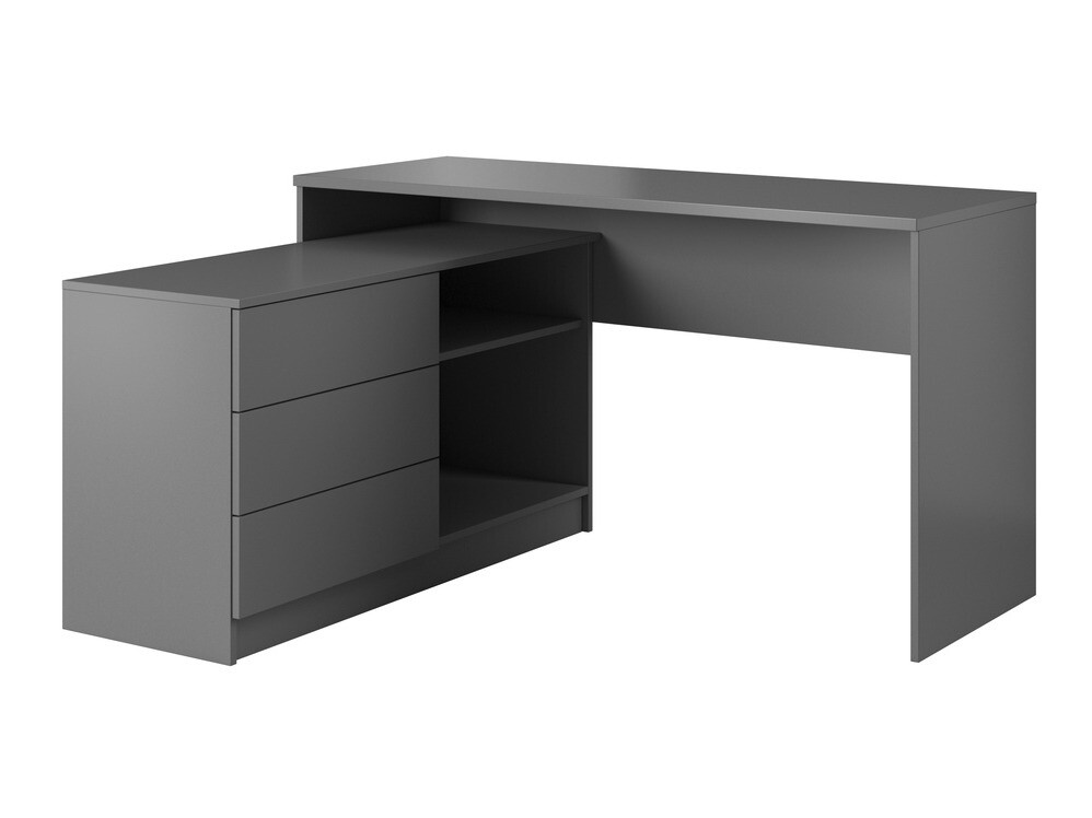 Bureau d'angle Kingston 130 (Graphite)