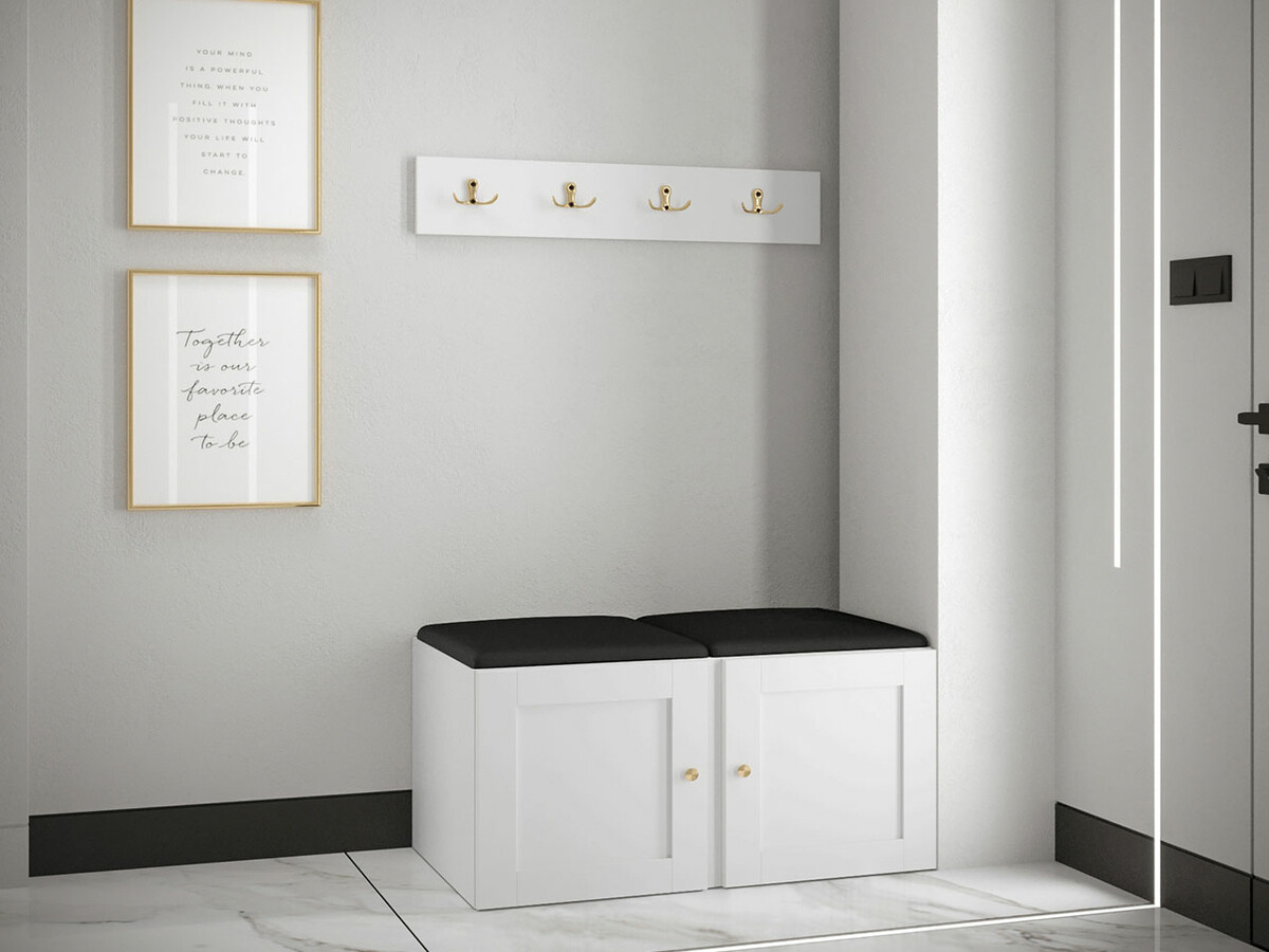 Meuble d'entrée Hartford 376 (Faux cuir Soft 011)