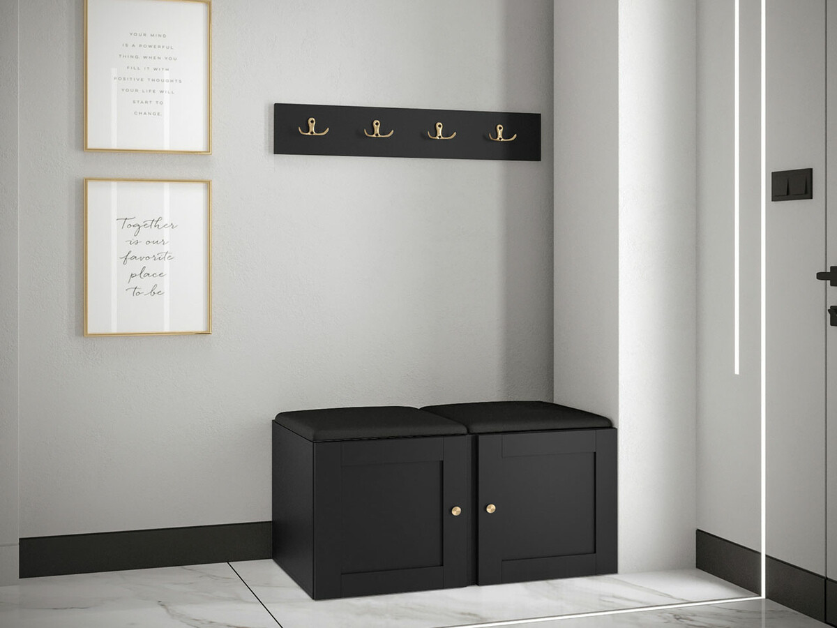 Meuble d'entrée Hartford 376 (Faux cuir Soft 011)