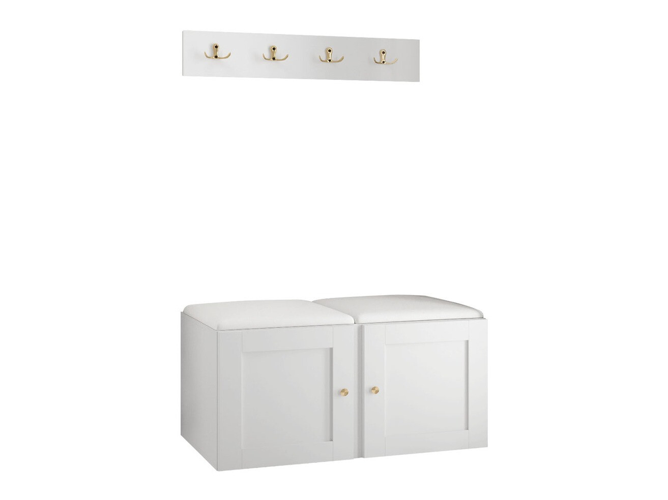 Meuble d'entrée Hartford 376 (Faux cuir Soft 017)