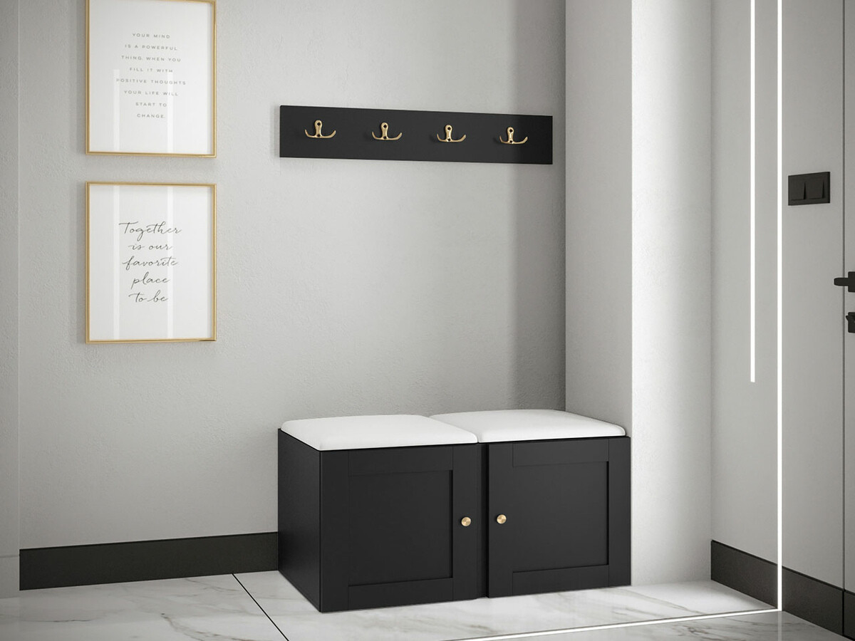 Meuble d'entrée Hartford 376 (Faux cuir Soft 017)