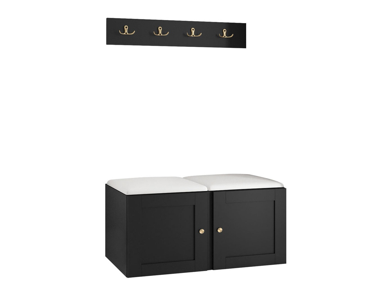 Meuble d'entrée Hartford 376 (Faux cuir Soft 017)