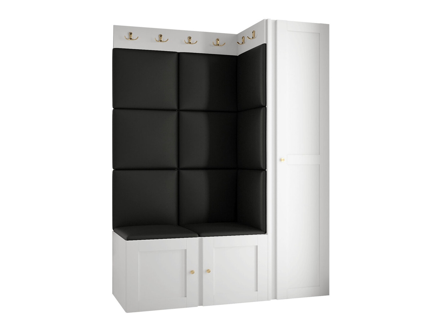 Meuble d'entrée Hartford 377 (Faux cuir Soft 011)