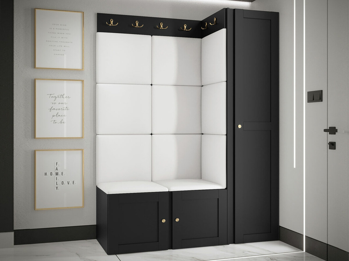 Meuble d'entrée Hartford 377 (Faux cuir Soft 017)