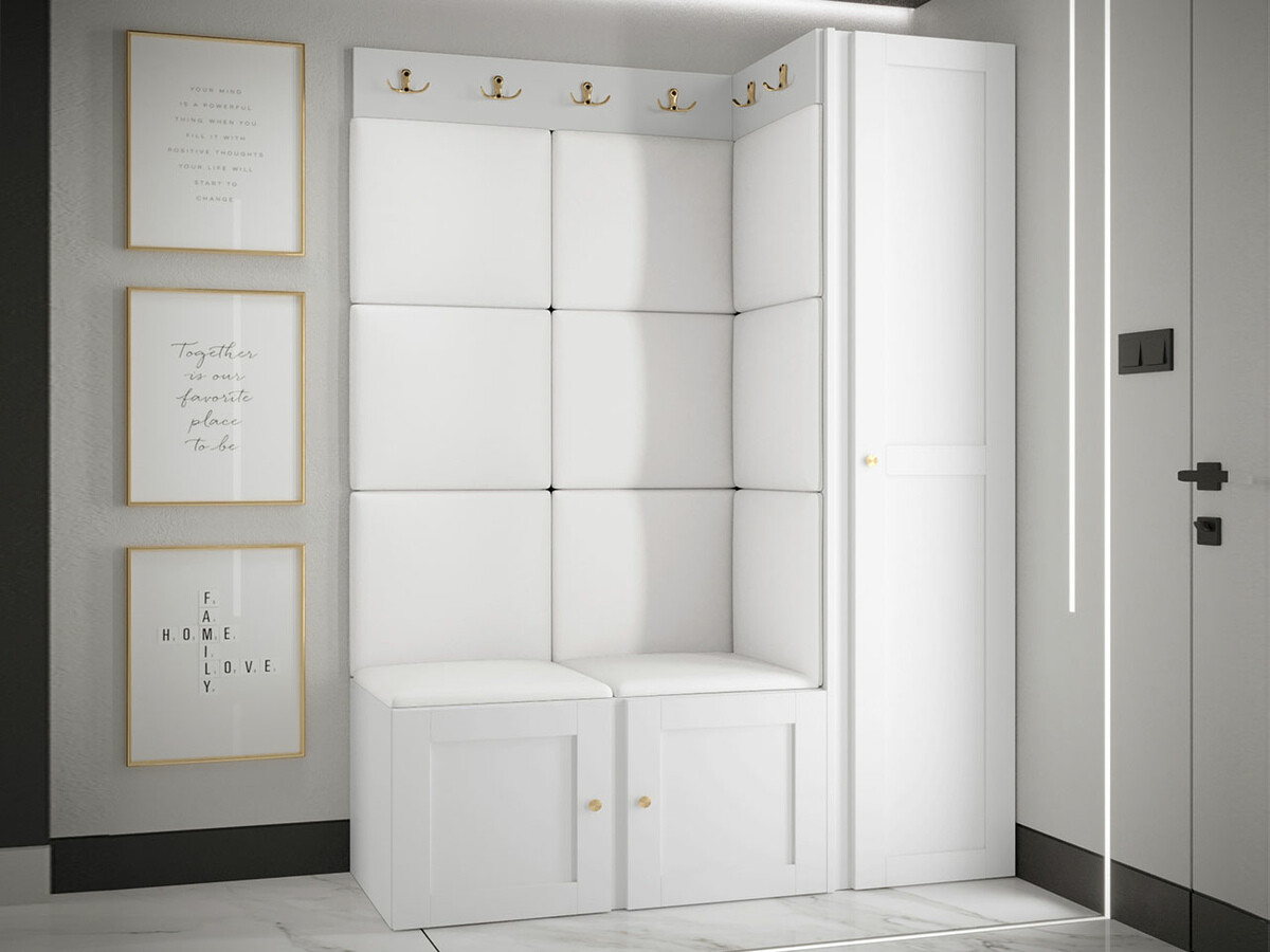 Meuble d'entrée Hartford 377 (Faux cuir Soft 017)
