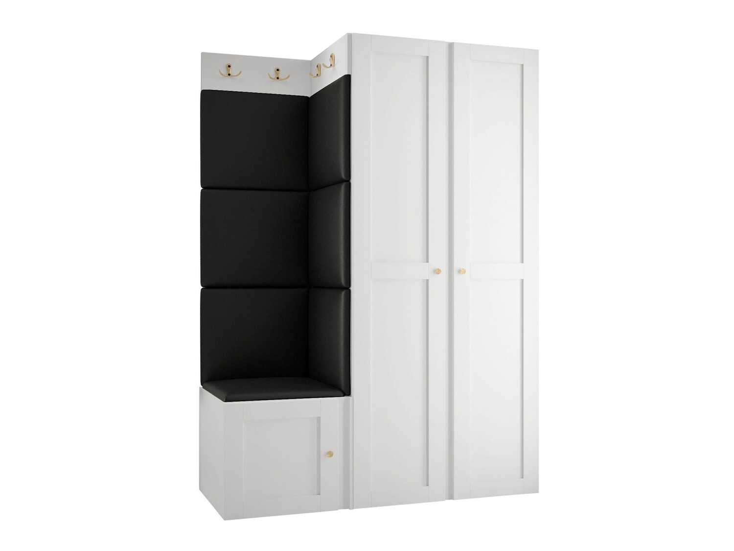 Meuble d'entrée Hartford 379 (Faux cuir Soft 011)