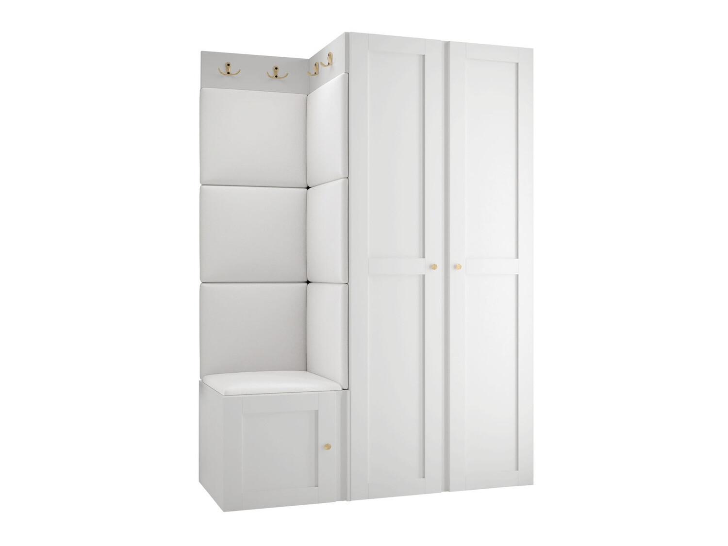 Meuble d'entrée Hartford 379 (Faux cuir Soft 017)