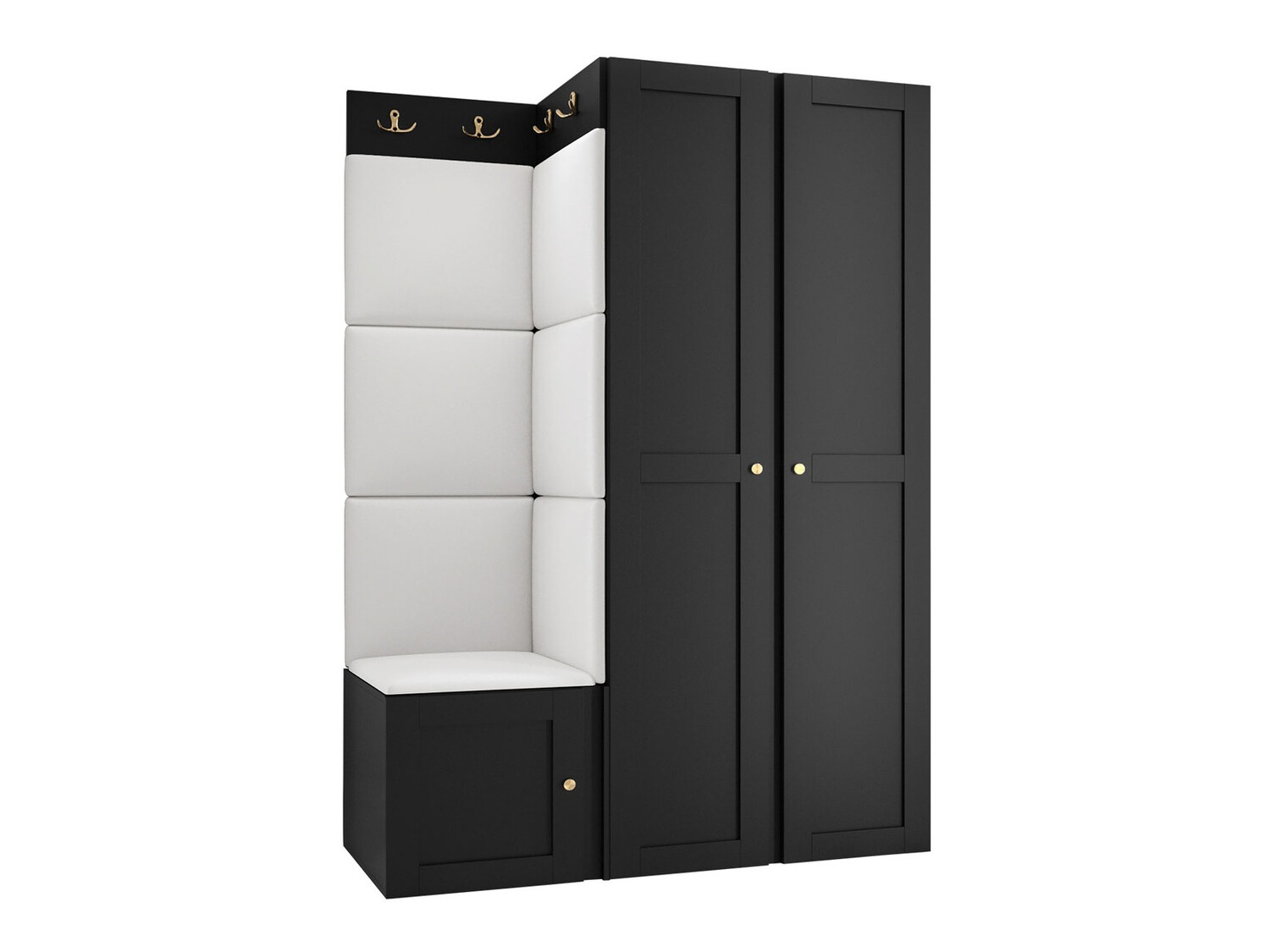 Meuble d'entrée Hartford 379 (Faux cuir Soft 017)