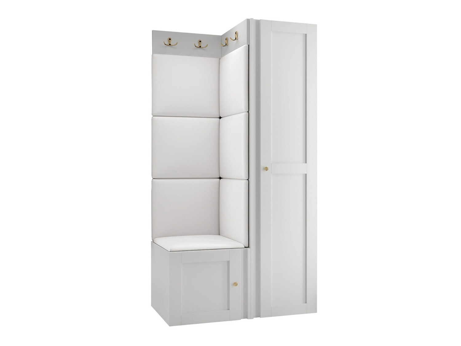 Meuble d'entrée Hartford 381 (Faux cuir Soft 017)