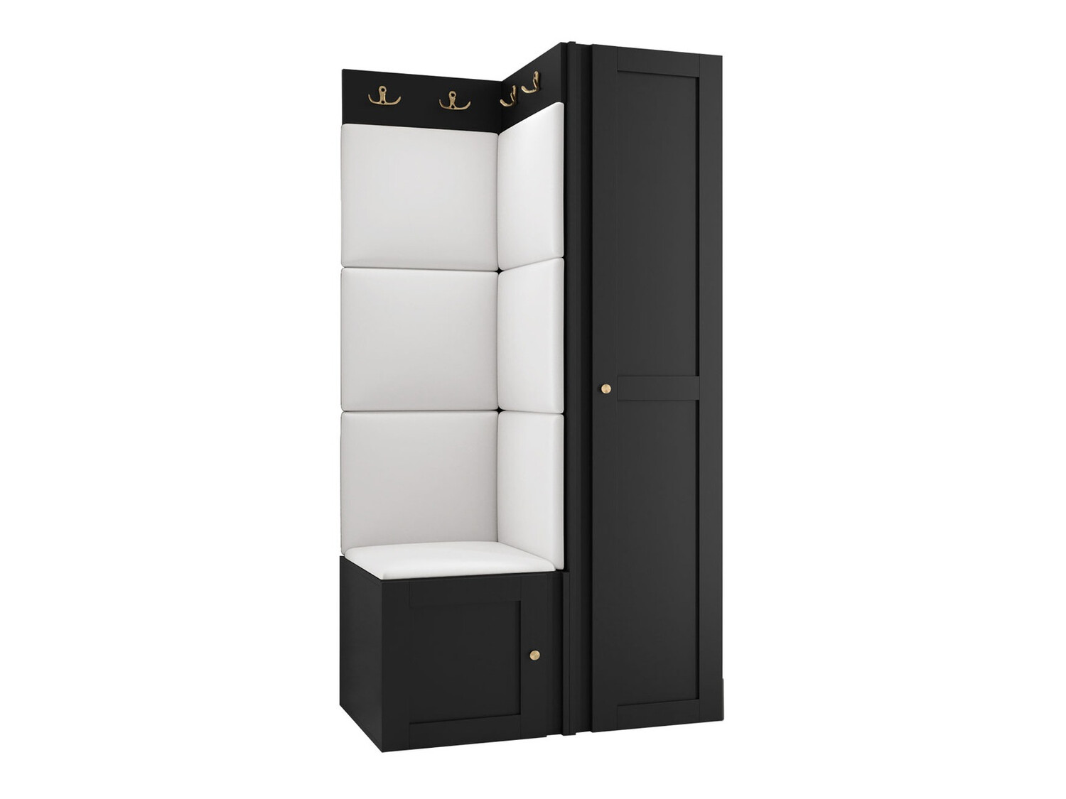 Meuble d'entrée Hartford 381 (Faux cuir Soft 017)
