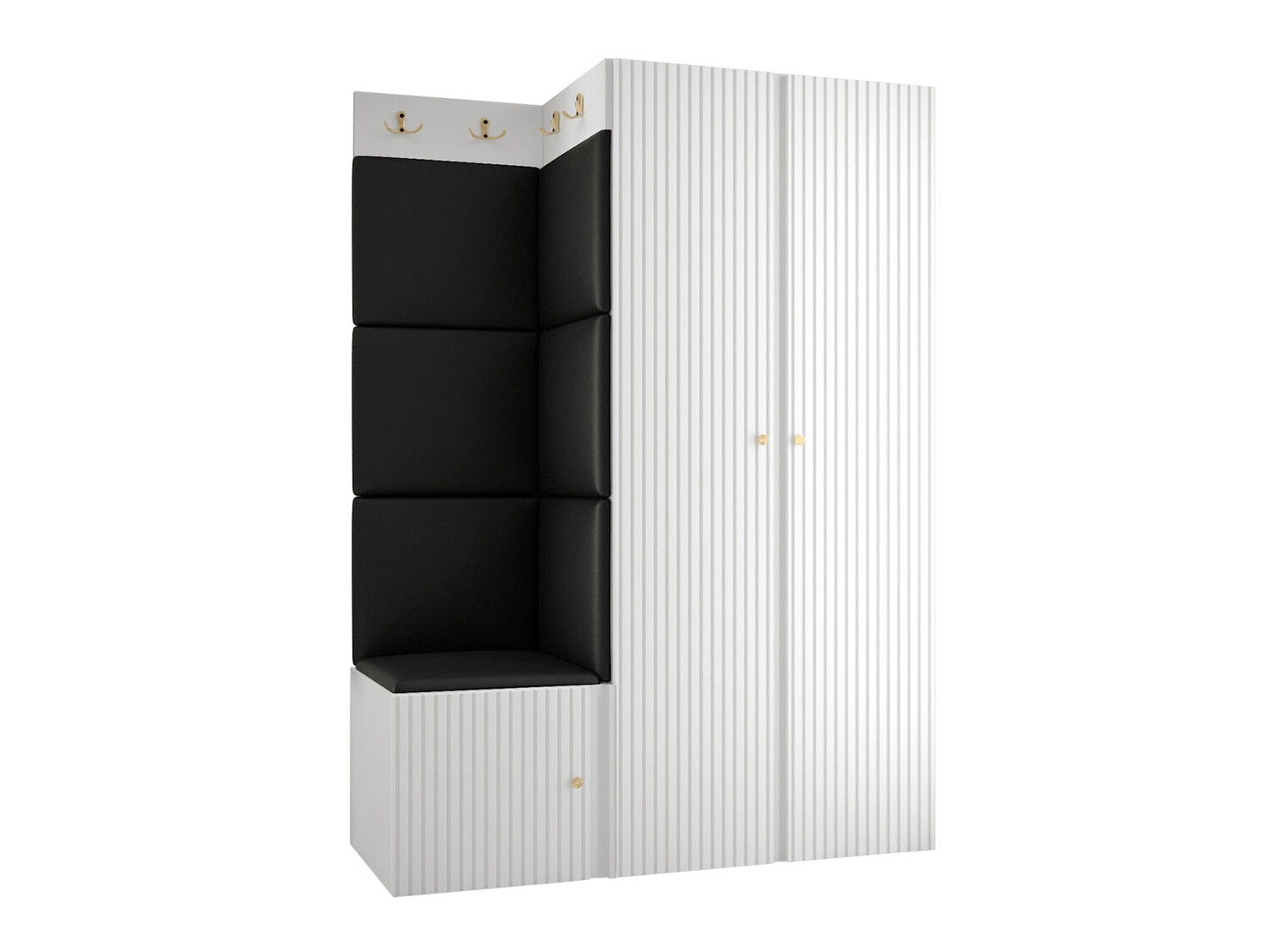 Meuble d'entrée Hartford 387 (Faux cuir Soft 011)