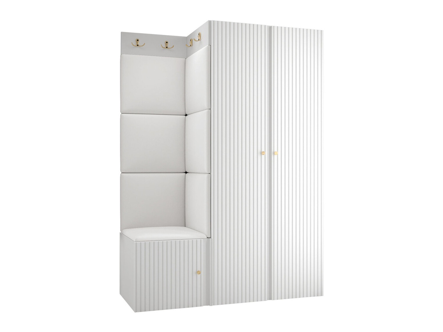 Meuble d'entrée Hartford 387 (Faux cuir Soft 017)