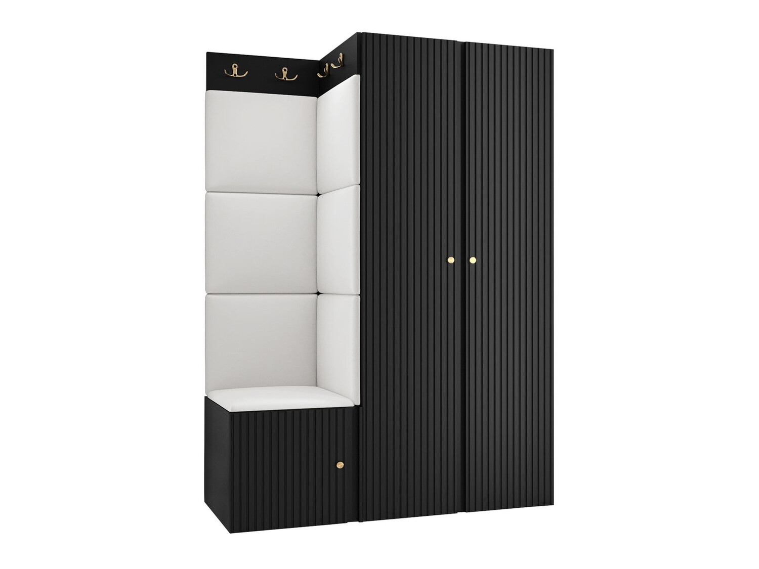 Meuble d'entrée Hartford 387 (Faux cuir Soft 017)