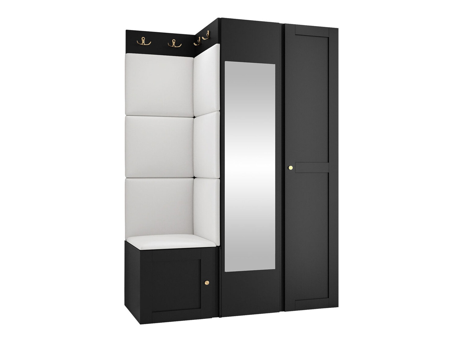 Meuble d'entrée Hartford 380 (Faux cuir Soft 017)