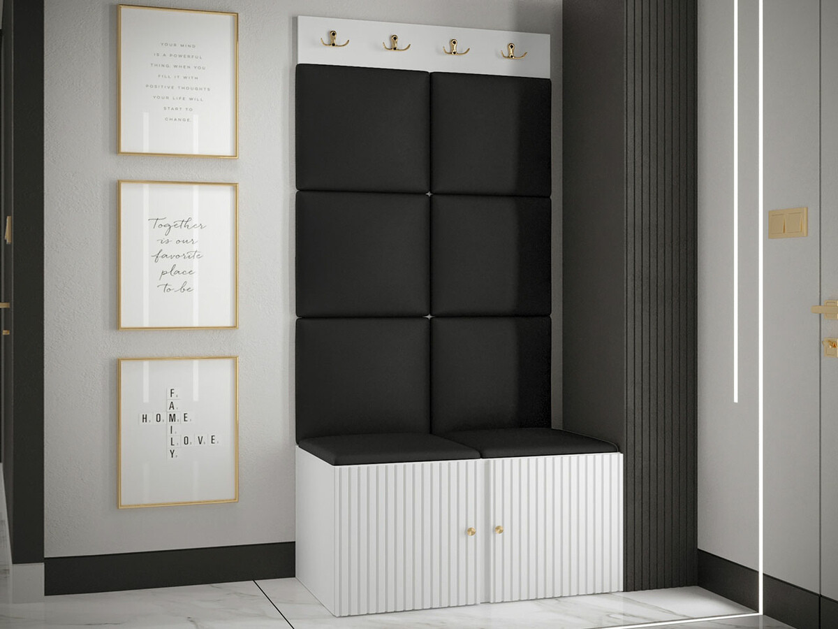 Meuble d'entrée Hartford 383 (Faux cuir Soft 011)