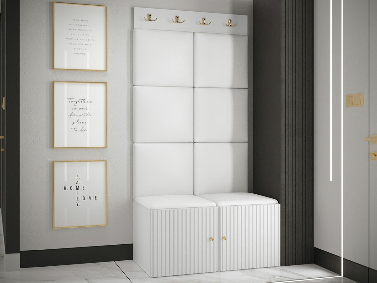 Meuble d'entrée Hartford 383 (Faux cuir Soft 017)