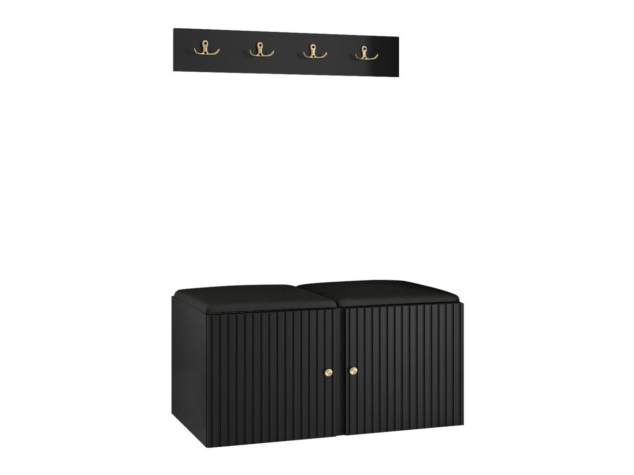 Meuble d'entrée Hartford 384 (Faux cuir Soft 011)