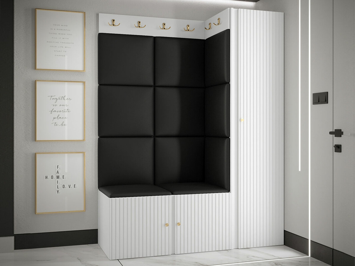 Meuble d'entrée Hartford 385 (Faux cuir Soft 011)