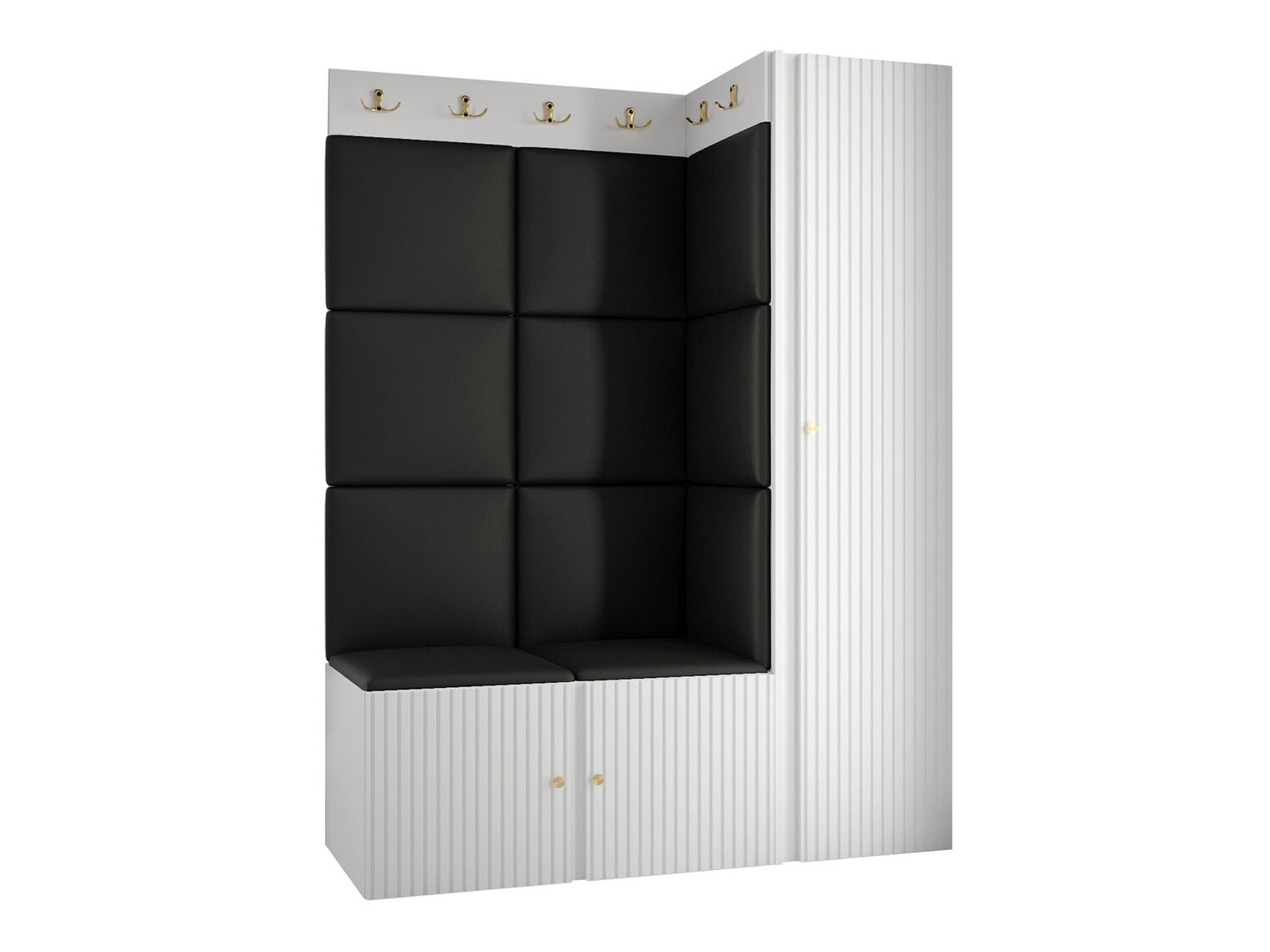Meuble d'entrée Hartford 385 (Faux cuir Soft 011)