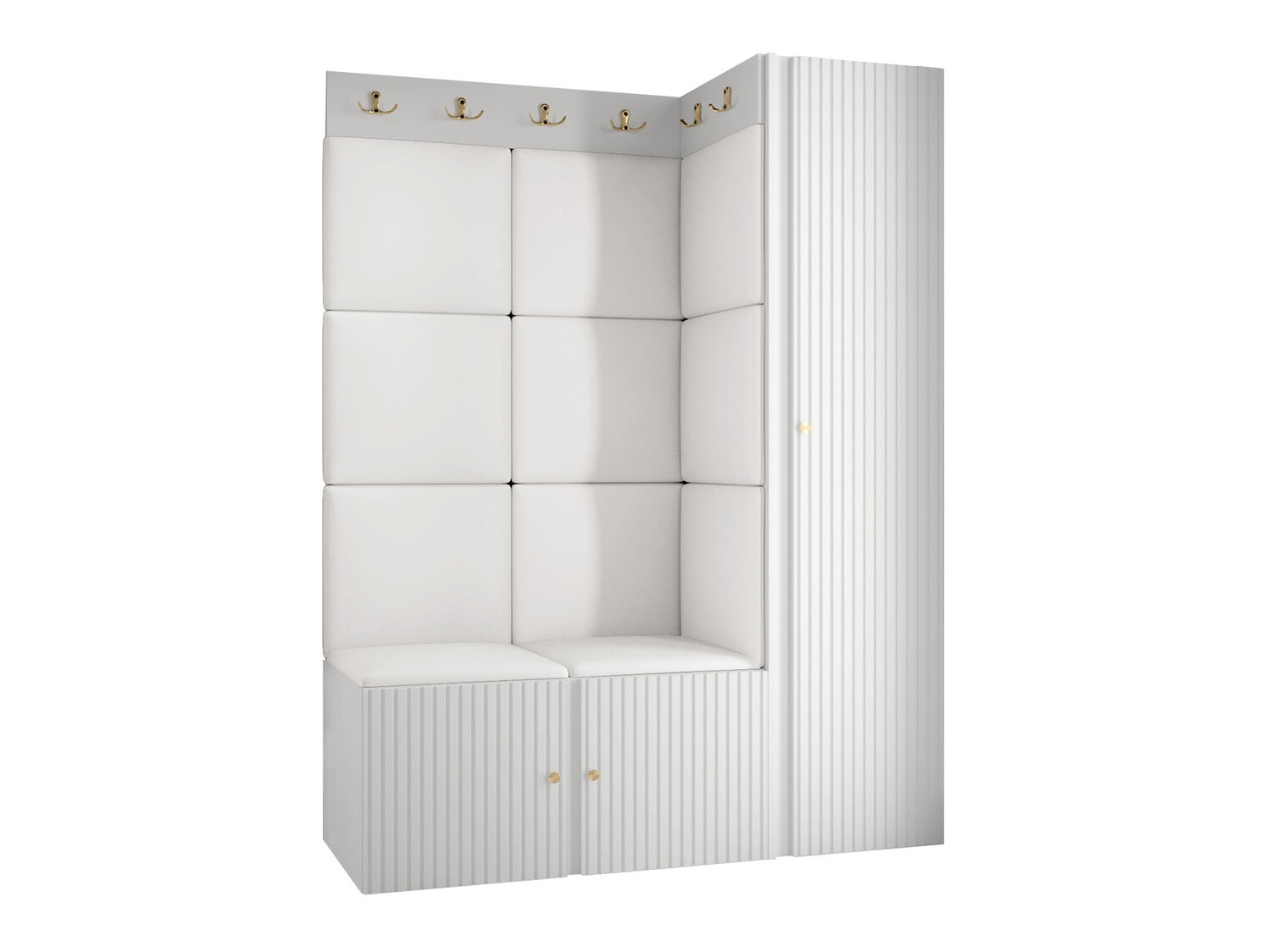 Meuble d'entrée Hartford 385 (Faux cuir Soft 017)