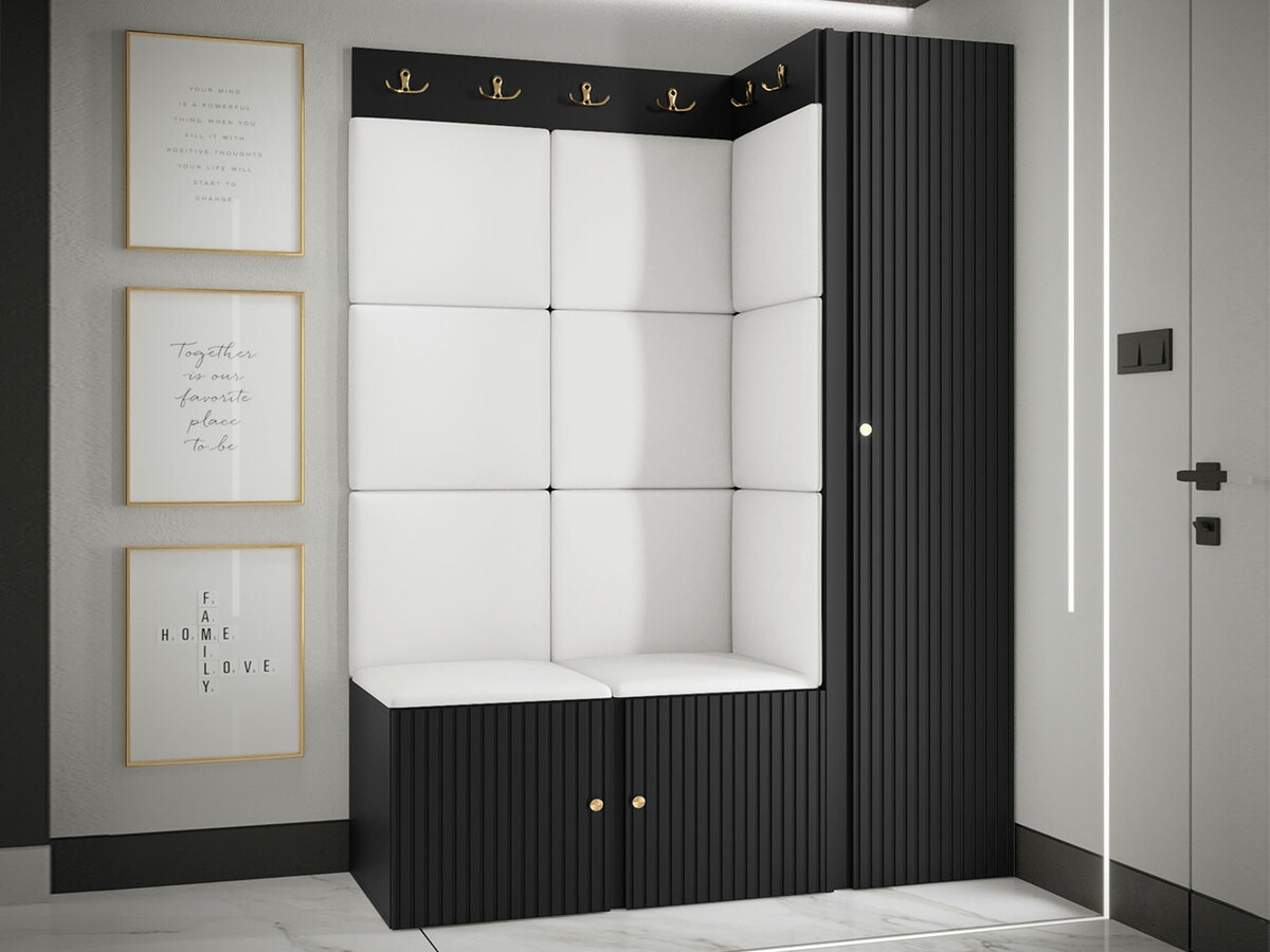 Meuble d'entrée Hartford 385 (Faux cuir Soft 017)