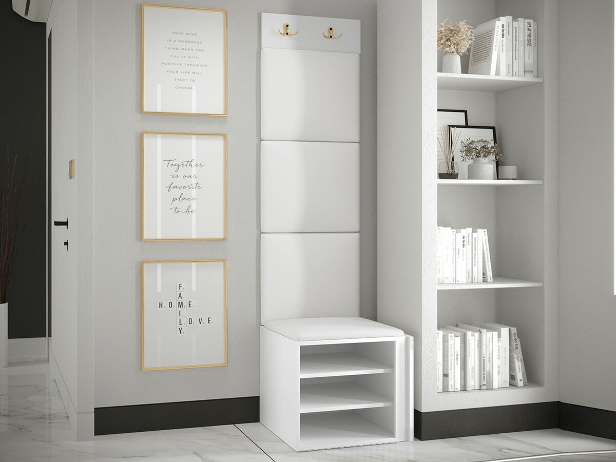Meuble d'entrée Hartford 386 (Faux cuir Soft 017)