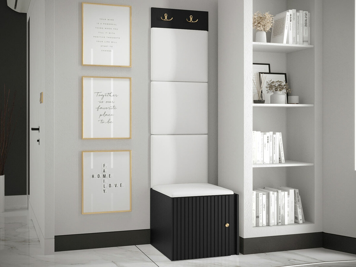 Meuble d'entrée Hartford 386 (Faux cuir Soft 017)