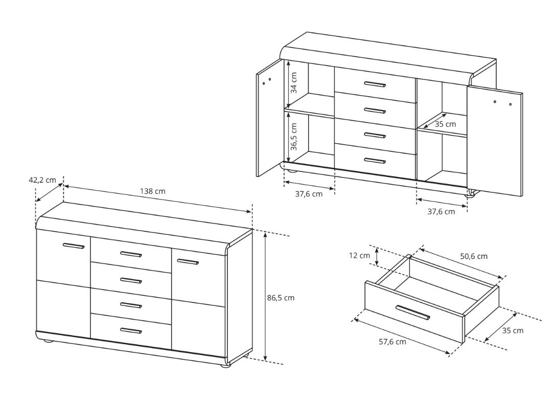 Commode Evarleve 110