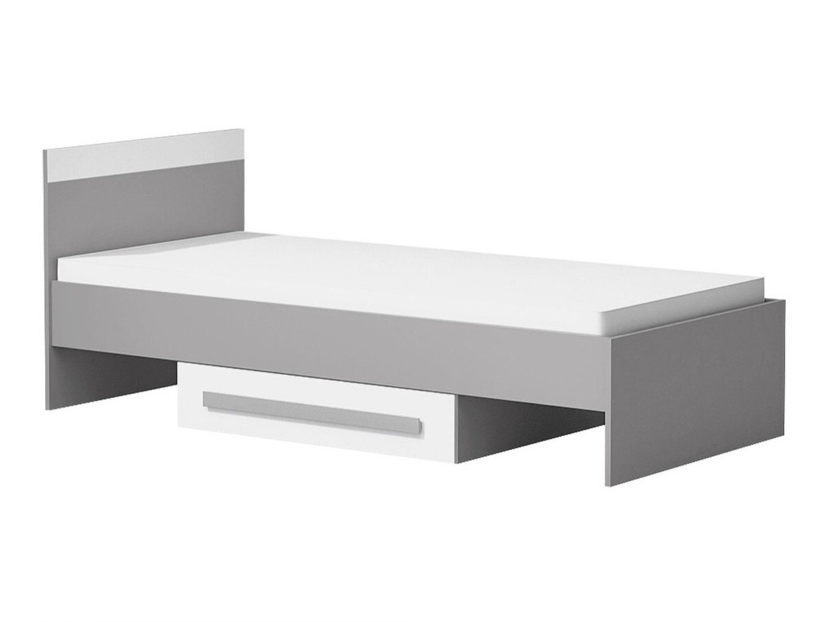 Lit Akron H102 (Anthracite + Blanc + Gris)