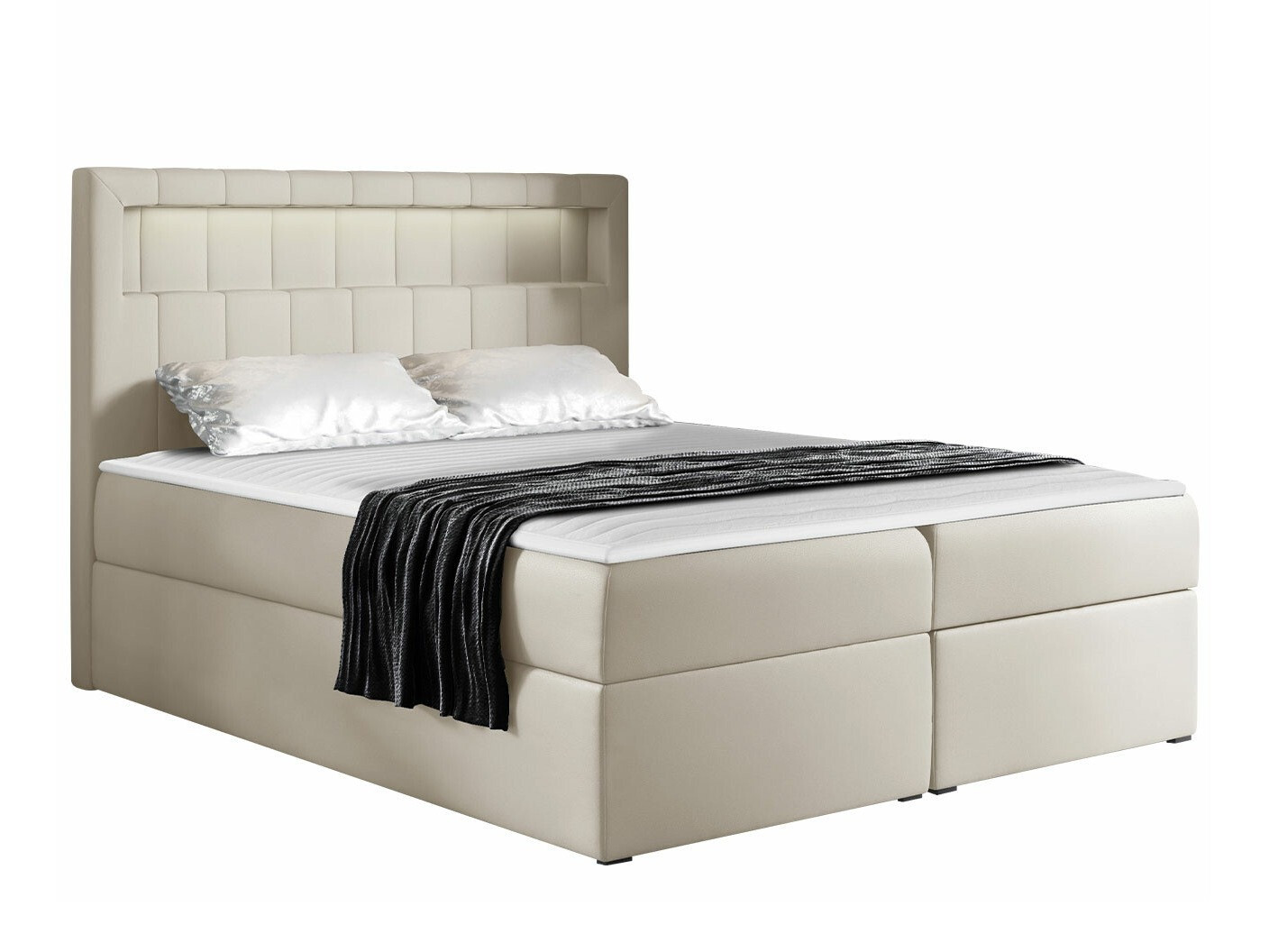 Lit boxspring Baltimore 131 (Soft 033)