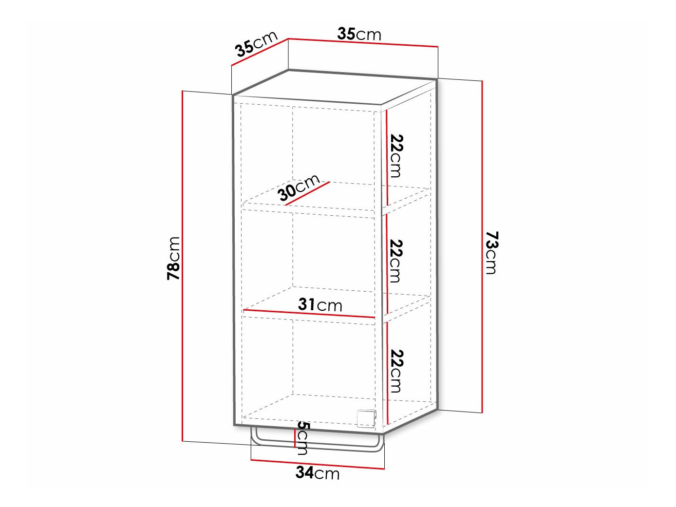 Armoire de salle de bain murale Orlvera 101 (Blanc)