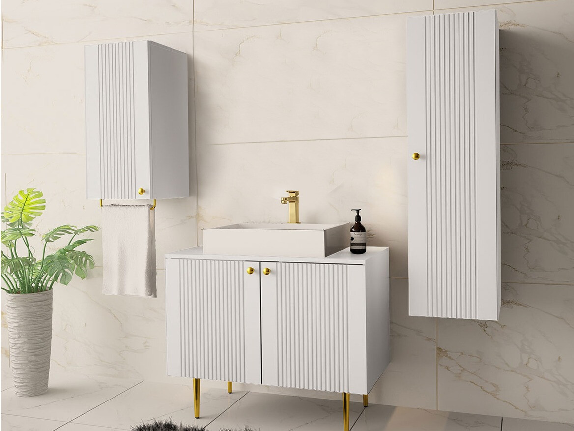 Armoire de toilette murale Merced P100 (Blanc)