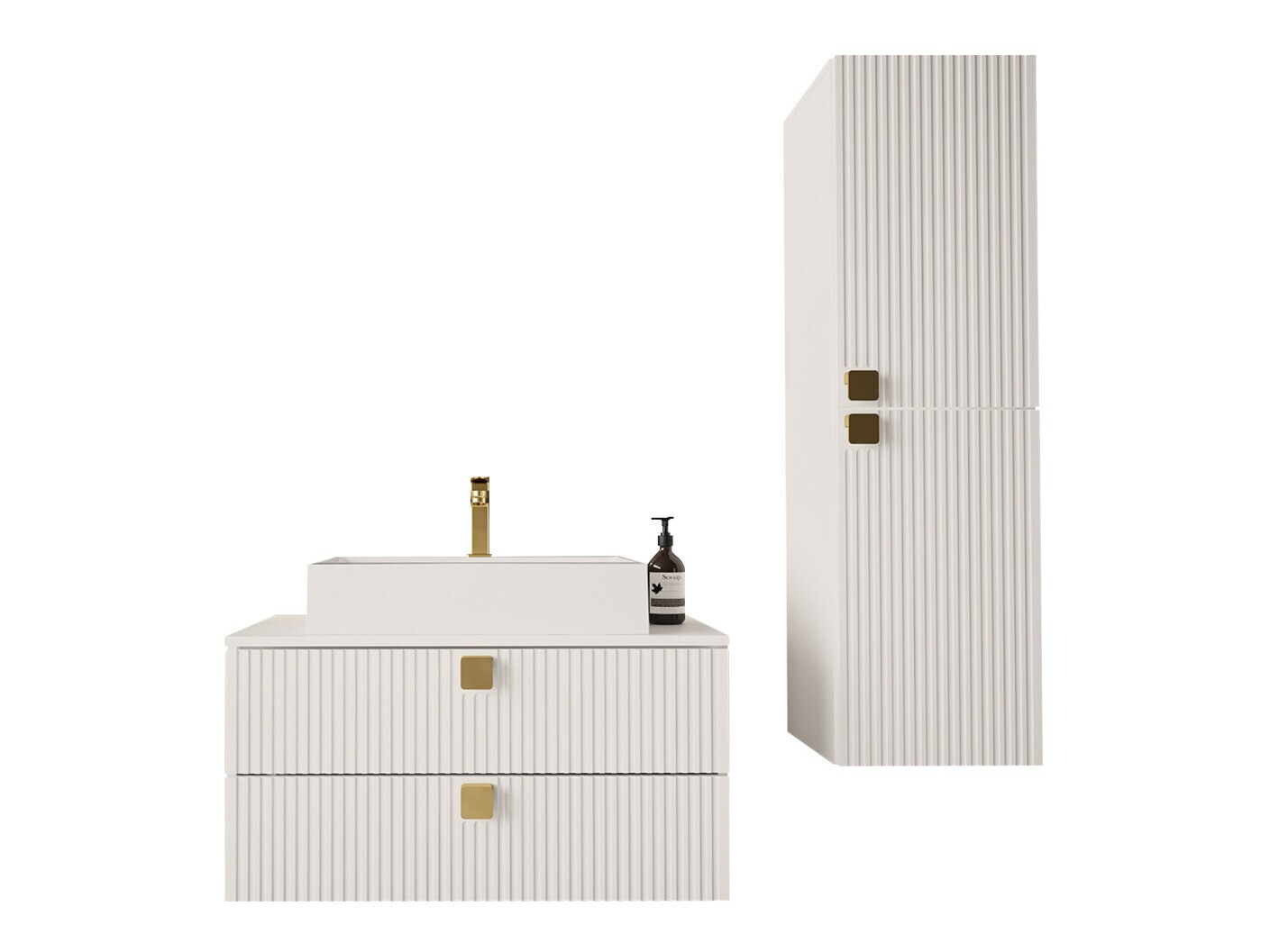 Ensemble de salle de bain Panium (Blanc)