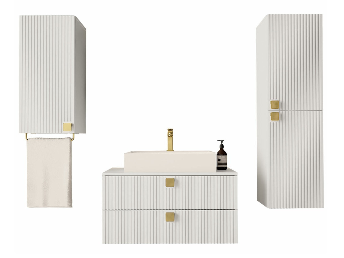 Ensemble de salle de bain Panium II (Blanc)