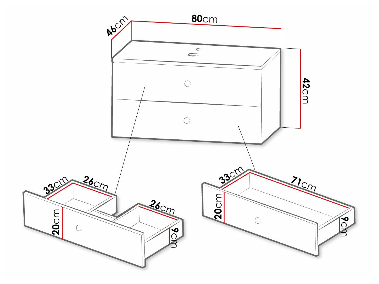Meuble mural salle de bains Mircalu 100 (Gris)