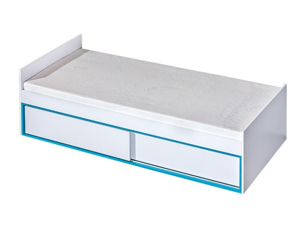 Lit Lorlare 114 (Blanc + Turquoise)