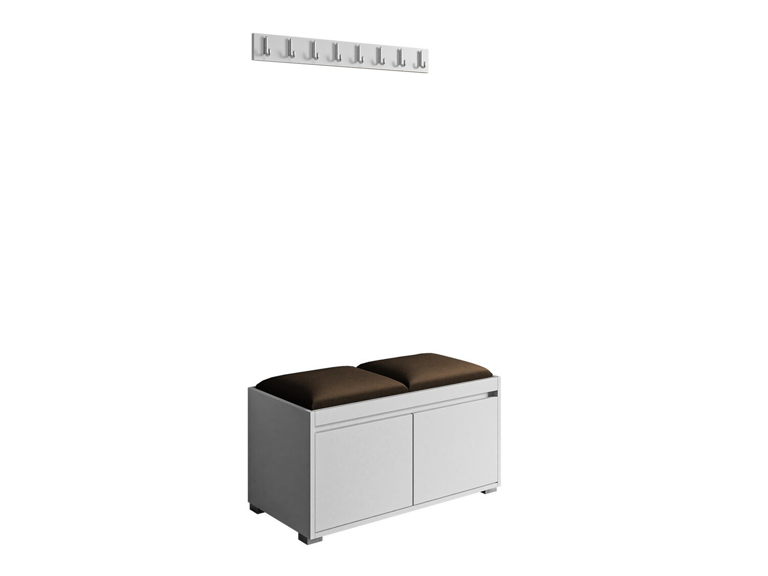 Meuble d'entrée Comfivo Pinus I (Blanc + Manila 04)