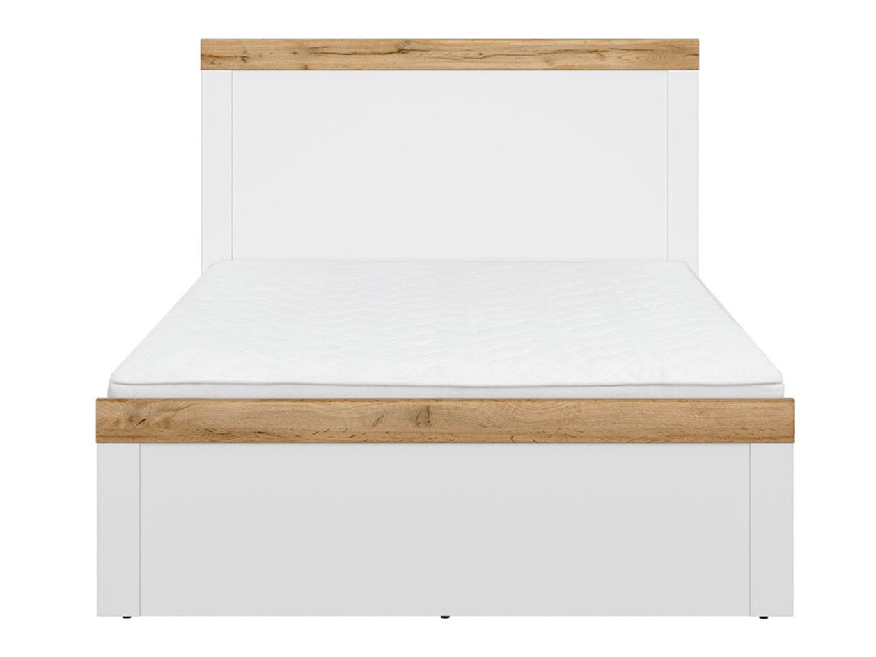 Lit Sonsoru 115 (Blanc + Blanc brillant + Chêne wotan)