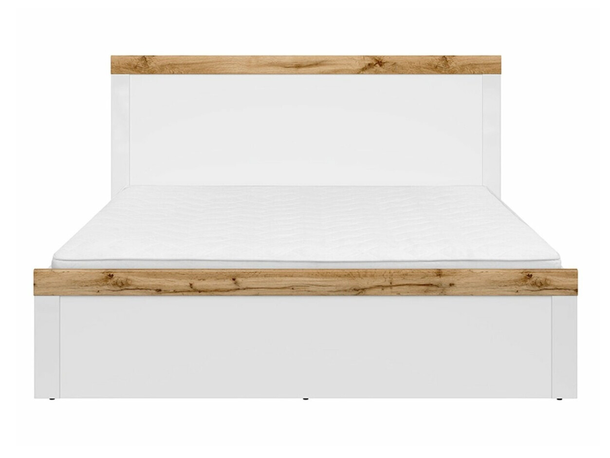 Lit Sonsoru 115 (Blanc + Blanc brillant + Chêne wotan)